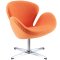 Wing Swivel Lounge Chair Choice of Color Fabric by Modway