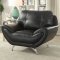 Reanna Sofa CM6414BK in Black Breathable Leatherette w/Options