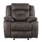 Madrona Hill Recliner Sofa 9989DB in Dark Brown by Homelegance