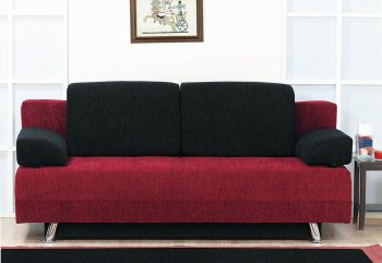 Two-Tone Fabric Modern Convertible Sofa Bed w/Pillows [MYSB-Cordoba]