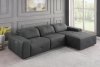 Eton Power Sectional Sofa 603471P-S3A in Gray by Coaster