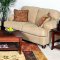 Christo Tan Fabric Contemporary 2Pc Sofa & Loveseat Set