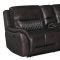 Jeremy Motion Sectional Sofa 609700 in Dark Brown by Coaster