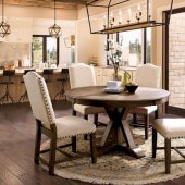 Julia 5Pc Dining Room Set CM3014RT in Light Oak w/Options