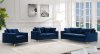 Naomi Sofa 633 in Navy Velvet Fabric by Meridian w/Options