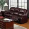 CM6552 Devon Reclining Sofa in Leather-Like Fabric w/Options