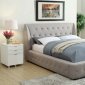 Vienna 5787NGY Upholstered Bed in Grey Fabric by Homelegance