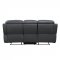 Lamruil Motion Sofa LV00072 in Gray Leather by Acme w/Options