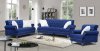 U5266 Sofa & Loveseat Set in Navy Velvet by Global w/Options