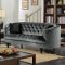 Manuela Sofa CM6145GY in Gray Flannelette Fabric w/Options