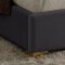 Becca Bed in Grey Velvet Fabric by Meridian w/Options