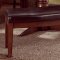 Rich Dark Walnut Finish Contemporary Pie Shaped Corner Dinette