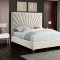 Eclipse Bed in Cream Velvet Fabric by Meridian w/Options