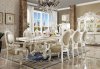 Versailles Dining Table 61130 Bone White by Acme w/Options