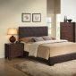 Ireland Bedroom 5Pc Set by Acme w/Brown PU Upholstered Bed