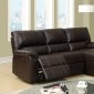 F6631 Reclining Sectional Sofa by Boss in Coffee Bonded Leather