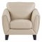 Spivey Sofa 9460BE in Beige Leather by Homelegance w/Options