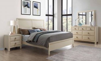 Lucas Bedroom 5Pc Set in Almond by Global w/Options [GFBS-Lucas Almond]