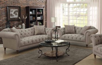 Alasdair Sofa in Light Brown Fabric 505571 by Coaster w/Options [CRS-505571 Alasdair]