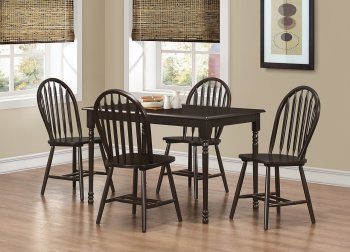 D422 Dining Set 5Pc in Espresso w/Options [EGDS-D422]