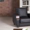 Euro Moda Sofa Bed in Black Leatherette by Casamode w/Options