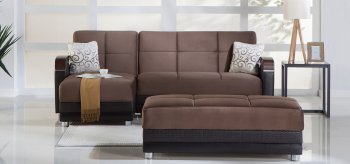 Luna Naomi Brown Sectional Sofa by Istikbal w/Options [IKSS-Luna Naomi Brown]