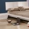 Orion Queen Size Platform Bed in Shiny White by Creative