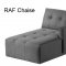 Colony Modular Sectional Sofa in Charcoal Fabric by NCFurniture