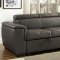 Holywell Sleeper Sofa CM6944 in Gray Breathable Leatherette