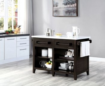 Darwid Kitchen Island AC00306 in Espresso by Acme [AMKI-AC00306 Darwid]