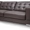 Babbit Sectional Sofa in Brown Leather by Wholesale Interiors