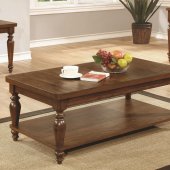 703578 Coffee Table by Coaster in Rustic Brown w/Optional Tables