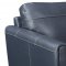 Anthony Sectional Sofa Chaise in Blue Leather Match