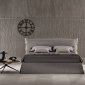 Giselle Storage Bed in Gray Fabric by J&M