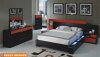 Ibeza Bedroom by American Eagle Furniture in Wenge & Orange