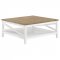 Hollis Coffee Table 3Pc Set 708098 in Brown & White by Coaster