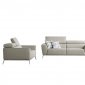 Velva Sofa Set 3Pc 1677 in Beige & Brown Fabric by VIG