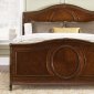 Cognac Finish Classic Sleigh Bed w/Optional Case Goods