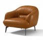 Leonia Chair LV00939 in Cognac Leather by Mi Piace