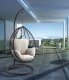 Simona Patio Swing Chair 45030 in Beige & Black by Acme