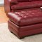 Brooks Sectional Sofa 9739 in Red Bonded Leather by Homelegance