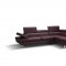 A761 Sectional Sofa in Maroon Leather by J&M