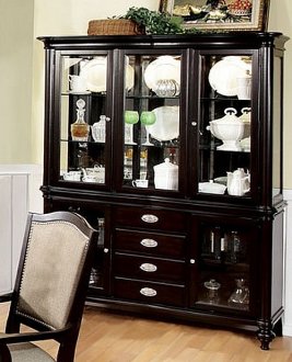 CM3970HB Harrinton Buffet w/Hutch in Dark Walnut