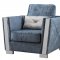 Kingston Sofa & Loveseat Set in Blue Velvet w/Options