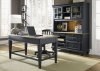 Bungalow Jr Executive Desk 3Pc Set 641-HOJ in Black by Liberty