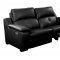 Thompson Power Motion Sofa in Black Leather by Beverly Hills