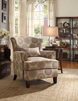 Nicolo Accent Chair 1216F1S in Fabric by Homelegance [HECC-1216F1S Nicolo]