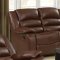 4172 Reclining Sofa in Brown Leatherette w/Options