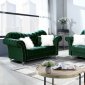 LCL-006 Sofa & Loveseat Set in Green Velvet