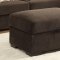 Olson Sectional Sofa 500086 in Chocolate Fabric by Coaster